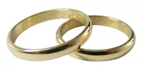 Par Alianzas Oro 18k Clasicas 4 Grs Casamiento Grabado Gtia