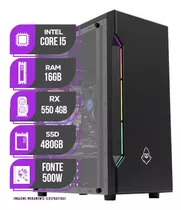 Pc Gamer Mancer, Intel I5, Rx 550, 16gb De Ram, Ssd 480gb