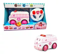 Carrinho Da Cidade Com Luz E Sons Ambulancia Yes Toys 20084 Cor Rosa