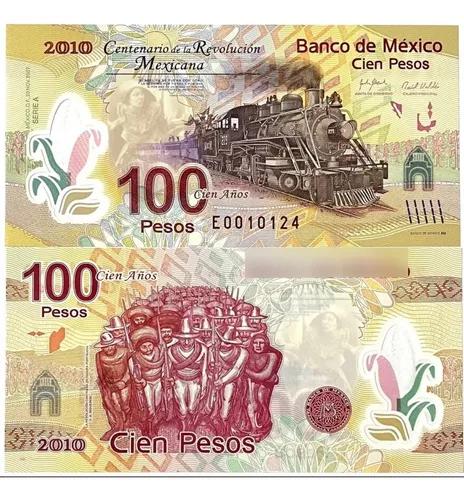 Billete 100 Pesos Centenario Revolucion Mexicana Unc 2010 Envío gratis