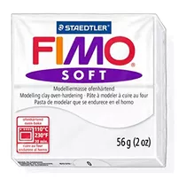 Fimo Soft Blanco (0) Arcilla De Modelar Horno, Bloque D...
