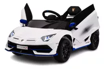 Carrinho Elétrico Infantil Lamborghini 12v Cor Branco