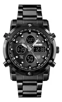 Reloj Skmei Digital 1389 Blackbody, Hombre, Fondo Negro, Mecánico, Piel Reforzada