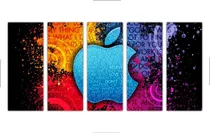 Quadro Decorativo Steve Jobs Informática Apple 5 Pçs Gg 04