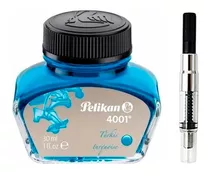 Tinta Pelikan 4001 P/ Caneta Tinteiro + Conv Crown Ve Lista