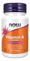 Now Vitamina A 10.000 100 Cáps