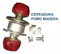 Cerradura Pomo Madera Con 3 Llaves