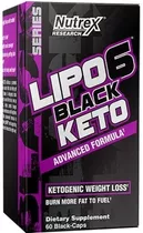 Lipo 6 Black Keto - 60 Cap Nutrex !!! Envios Gratis !!!