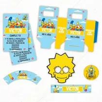 Simpsons Kit + Props De Regalo ** Textos Editable **
