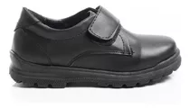 Zapatos Escolares Zapatillas Color Negro Abrojo Reforzados