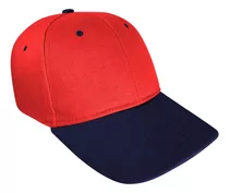 Gorro Jockey Denim Algodon Hebilla Metalica Rojo Azul Marino