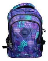 Mochila Estampada Aoking Urbana  Violeta