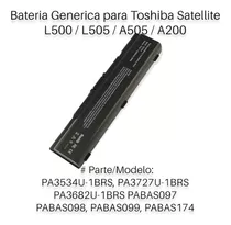 Bateria Generica Nueva Para Laptop Toshiba L500 Pa3534u-1brs