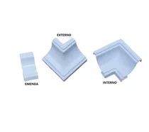 Kit 29 Canto Interno, Externo, Emenda Para Moldura Forro Pvc