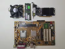 Kit Placa Mãe Asus P5gpl-x + Video 256mb + P4 630 + 2gb