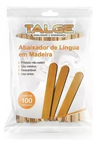 Abaixador De Língua Em Madeira C/100 Un Talge
