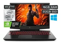 Laptop Hp 16gb Ram 512gb Core I7 Nvidia Rtx 2070 Refabricado