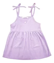 Jumper Corderoy Mini Anima Vestido Plush Bebe Kids Lila