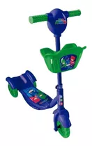 Patinete Pj Masks 3 Rodas Regulável Com Luz Multikids Br1311