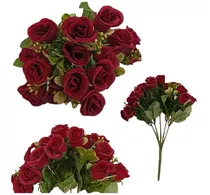 Ramos Flores Y Plantas Artificiales Rosas Pequeñas