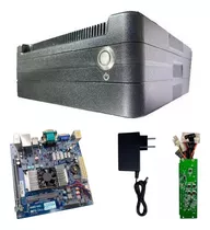 Kit Mini Pc Placa Processado Fonte Interna/externa + Botão