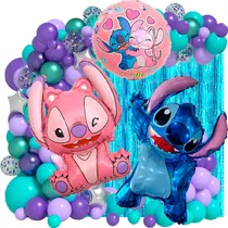 50 Art Globo Stitch Angela Novia Rosa Cumple Lilo Deco797 