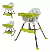 Silla Comedor Bebe 3 En 1 Mami Love Africa Color Verde