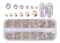 Cristales De Uñas Deco Art Rhinestones 12 Grid Diamond