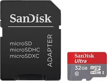 Memoria Micro Sd Sandisk  32 Gb Clase 10/80mb 