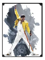 #962 - Cuadro Vintage - Freddie Mercury Queen Rock No Chapa