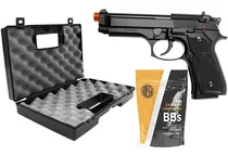 Pistola Rossi Melal Kwc  M92 Airsoft 6mm  + Bbs + Mala Rossi
