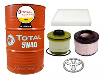Cambio Aceite Total 5w40 + Kit Filtros Toyota Hilux 3.0 Tdi