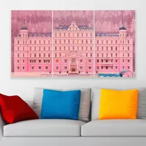 Cuadro Triptico El Gran Hotel Budapest Canvas Art