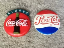 Iman De Nevera. Logos Coca-cola Y Pepsi-cola. Originales