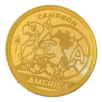 Moneda Club América Baño Oro 14k Original Regalo Soccer