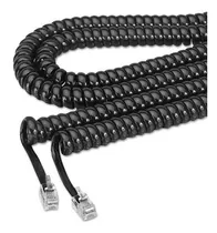 Cable Rulo Espiral Telefono 4m Rg9 Negro