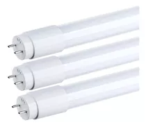 Pack 10 Tubo Led 18w Cubierto De Vidrio Luz Fría 120 Cms 