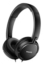 Auriculares Philips Shl5000 Extra Graves De 9 A 24 000 Hz, 24 Grados, Color Negro