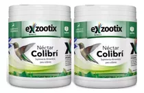 Alimento Nectar Colibri Picaflor Exzootix 300g X2 Unidades Color Verde