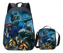 Mochila Escolar Transformers Para Mapas, Impressão C Fixa