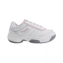 Zapatillas Topper Tie Break Ii Color Blanco/rosa - Niños 32 Ar