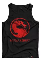 Camiseta Regata Mortal Kombat Raiden Liu Kang Scorpion
