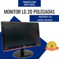 Monitor Barato LG 20 Polegadas Widescreen Black Piano