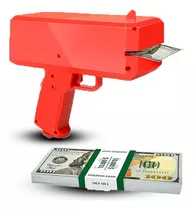 Pistola Lanza Billetes Dolar Super Dollar Gun + 50 Billetes