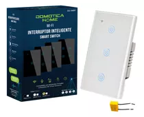 Apagador Inteligente Wifi Sin Neutro/con Neutro 3 Bot Blanco