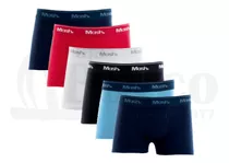 Kit 6 Cuecas Boxer Juvenil Infantil Mash Box Algodão - Nf