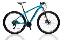 Bicicleta Deeper Aro 29 - 27v Com Freio Hidráulico Suspensao Com Trava De Ombro Cubos K7 Com Rolamento Blindado E K/7 11/36 Azul 19 