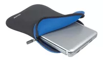 Case Para Netbook Tablet Até 10pol Dupla Face Azul E Preto