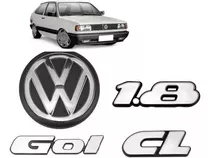 Emblema Volkswagen Gol Cl 1.8 91 92 93 94 Quadrado - 4 Peças