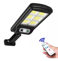 Reflector Led Recargable Con Panel Solar Para Exterior Kq-d0 Color De La Carcasa Negro Color De La Luz Blanco Frío